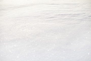 Obraz premium Shining snow background. Selective focus. 
