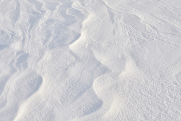 texture of snow