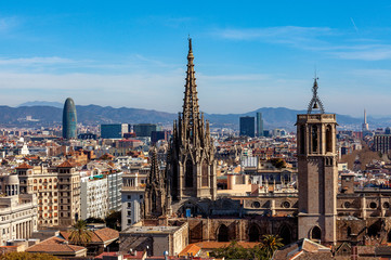 Barcelona vista desde las alturas