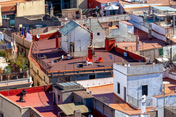 Fototapeta premium Barcelona vista desde las alturas