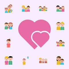 love, heart cartoon icon. family icons universal set for web and mobile