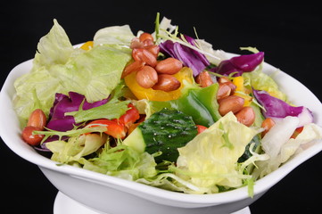 fresh salad on a plate