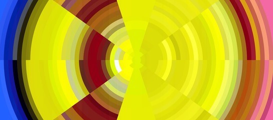 Obraz premium Circles in colorful vivid hues, abstract circular hypnotic background