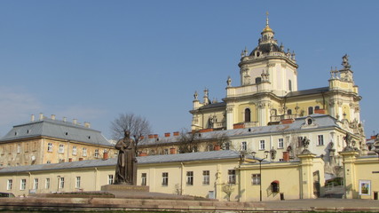 Fototapeta premium saint george cathedral in the lviv ukraine