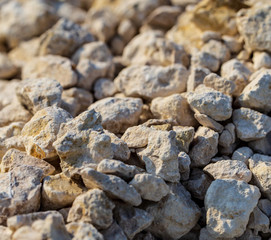 Construction gravel as abstract background