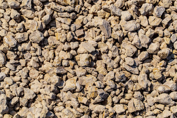 Construction gravel as abstract background