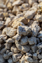 Construction gravel as abstract background