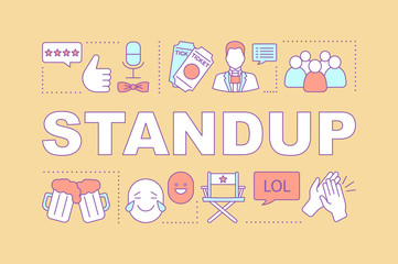 Standup word concepts banner