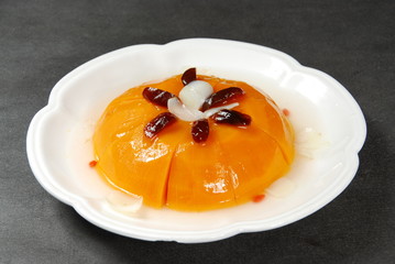 pumpkin cake on a plate