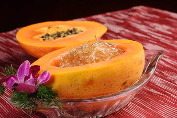 pumpkin soup with poppy seeds