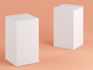 Empty boxes-3 3d render