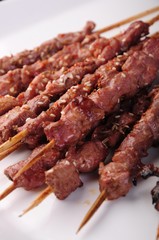 sausages on the grill