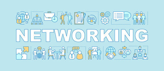 Networking word concepts banner