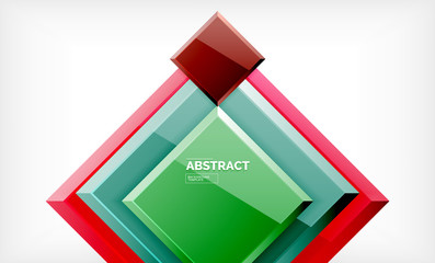 Square geometrical background