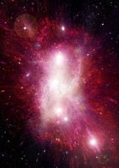 galaxy in a free space