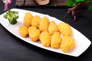 fried potatoes on plate