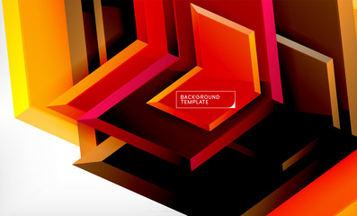 Arrow geometrical abstract background, directional wallpaper concept