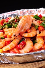 salad with shrimps