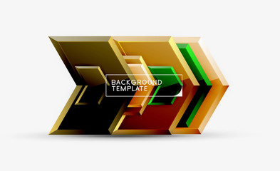 Arrow geometrical abstract background, directional wallpaper concept