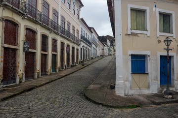 Fototapeta premium Traditional Portuguese colonial architecture in Sao Luis, Brazil