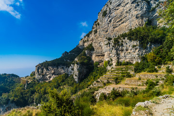 Fototapeta na wymiar Paesaggi del Sentiero degli Dei a Positano