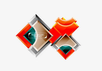 Geometric shapes abstract background