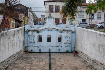 Historic fountain at sao luis of maranhao on brazil