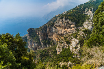 Fototapeta na wymiar Paesaggi del Sentiero degli Dei a Positano