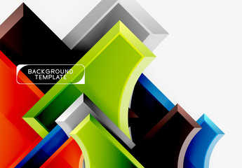 Geometric shapes abstract background