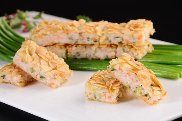 grilled shrimps with sauce