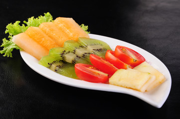 fresh salad on a plate