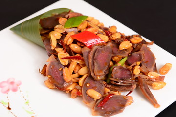 salad with meat and vegetables