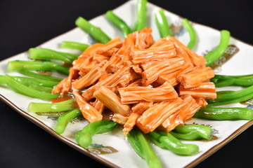 fresh salad with shrimps