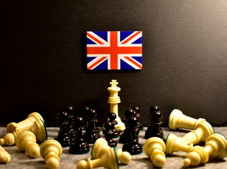 The Brexit and the Flag of the United Kingdom. Union Jack. © JB