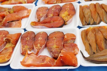 dried fish for cooking at street food