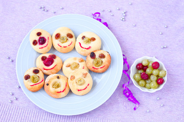 Selbstgemachte Clowns-Kekse