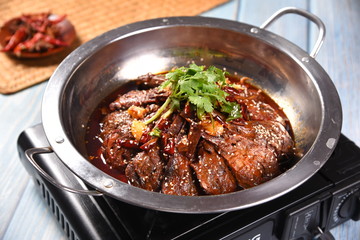 meatballs with tomato sauce in a pan