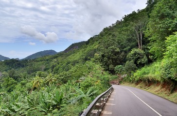 Beautiful impressions of the tropical landscape on the Seychelles islands