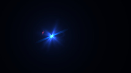 blue lens flare