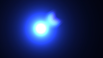 blue lens flare