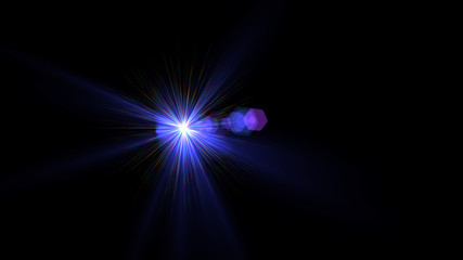 blue lens flare