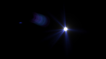 blue lens flare