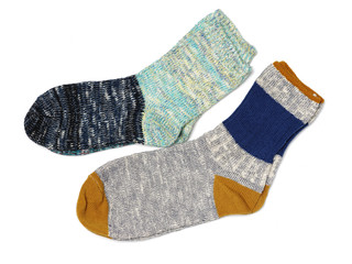 Colorful sock on a white background 