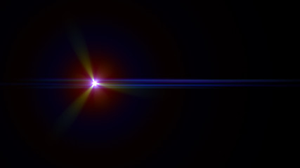 blue lens flare