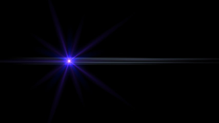 blue lens flare