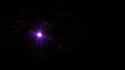 Fototapeta premium blue lens flare