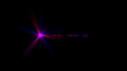blue lens flare