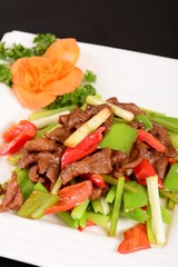 salad with meat and vegetables
