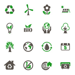 world environment day icons. set of 16 high quality world environment day vector icons in two color for web, mobile and user interface design