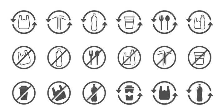 no plastic icon, plastic icon, plastic bag icon, forbidden icon